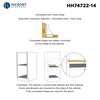 Hickory Hardware Hinge Soft-Close Faceless, 2PK HH74722-14
